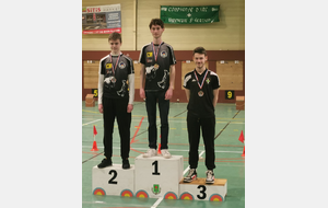 Le magnifique podium des archers Saint Quentinois