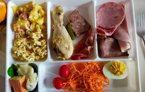 Un plateau repas copieux