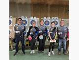 Vincent, stecy, Françoise, Séraphine et Bruno. Les archers SQTA du dimanche 