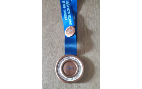 Christophe sur le podium aux Championnats de France
